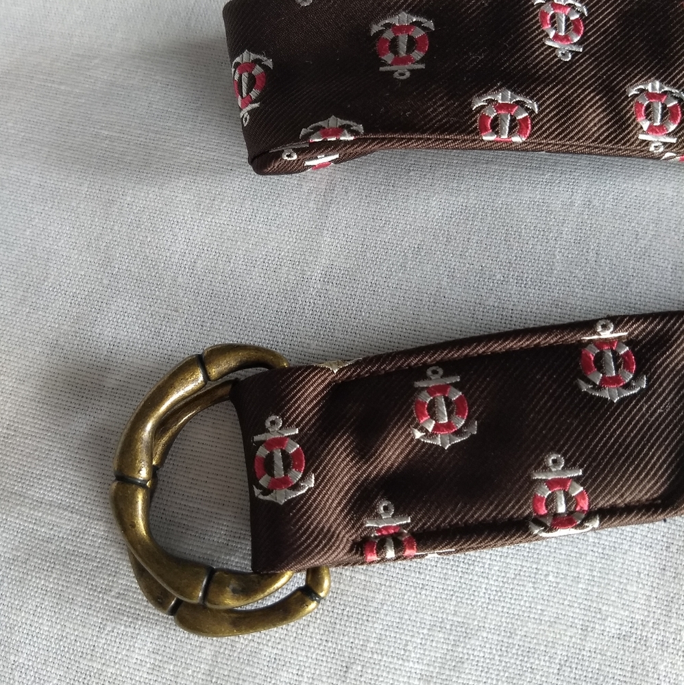 J.Crew tie material Anchor belt.